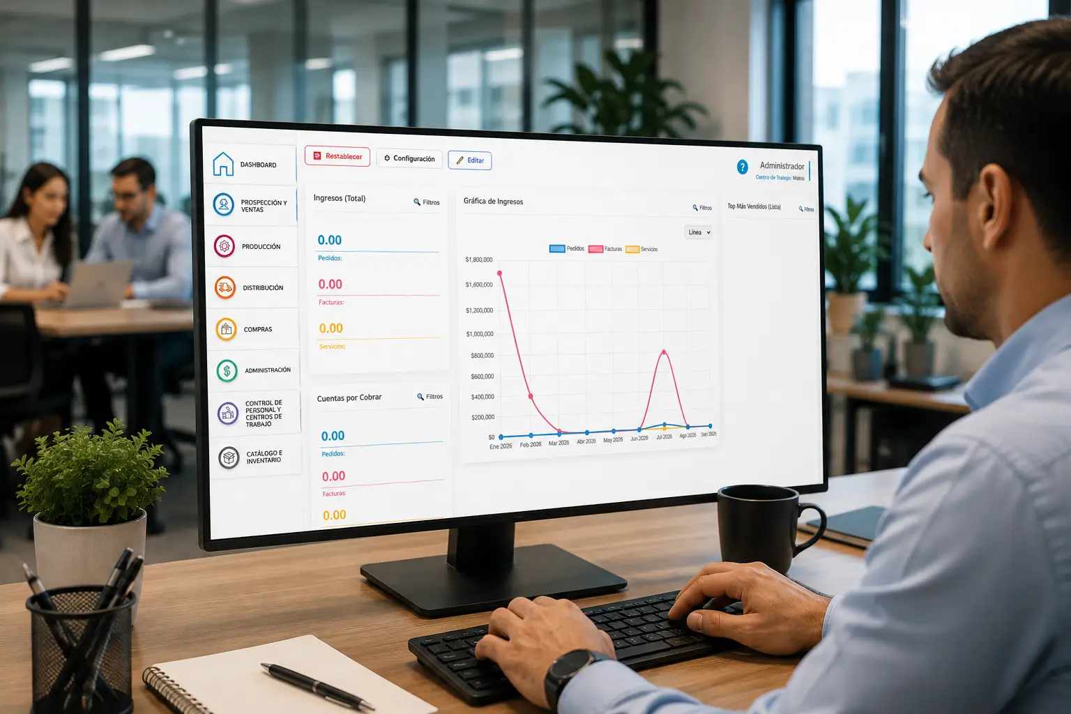 AControl ERP para medianas empresas